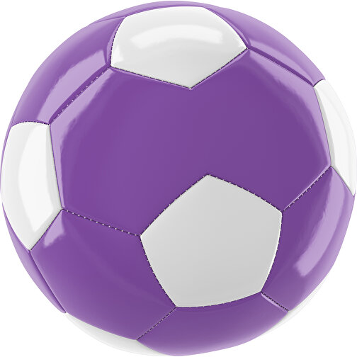 Fußball Gold 30-Panel-Promotionball - Individuell Bedruckt , lavendellila / weiß, PU/PVC, 3-lagig, , Bild 1