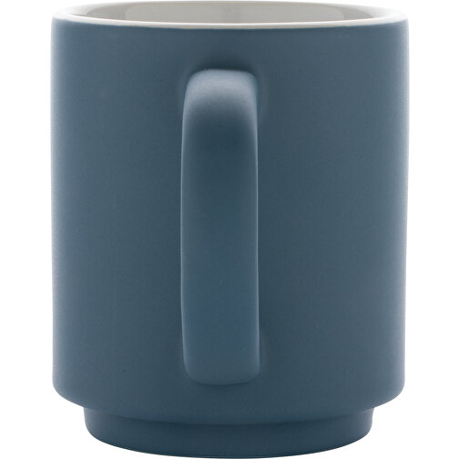 Stapelbare Keramiktasse, Blau , blau, Keramik, 6,80cm x 8,00cm (Länge x Höhe), Bild 3
