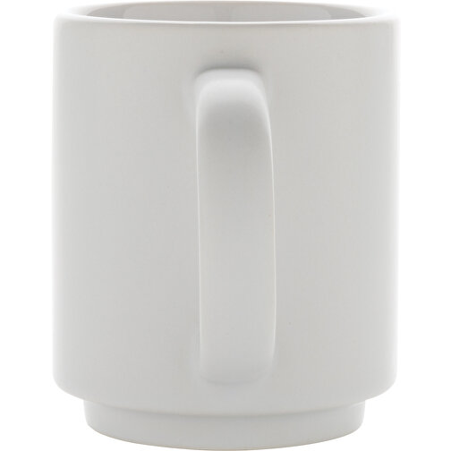 Stapelbare Keramiktasse, Weiß , weiß, Keramik, 6,80cm x 8,00cm (Länge x Höhe), Bild 3