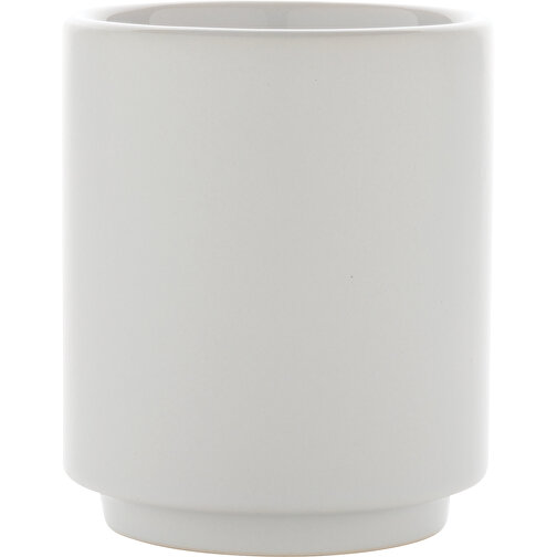 Stapelbare Keramiktasse, Weiß , weiß, Keramik, 6,80cm x 8,00cm (Länge x Höhe), Bild 4