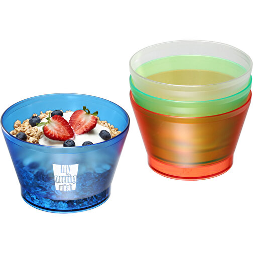 Snack- Und Müslischale , gefrostet glasklar, PS, 8,00cm (Höhe), Bild 2