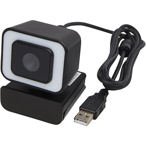 Hybrid Webcam , schwarz, ABS Kunststoff, 5,00cm x 6,30cm x 5,70cm (Länge x Höhe x Breite), Bild 1