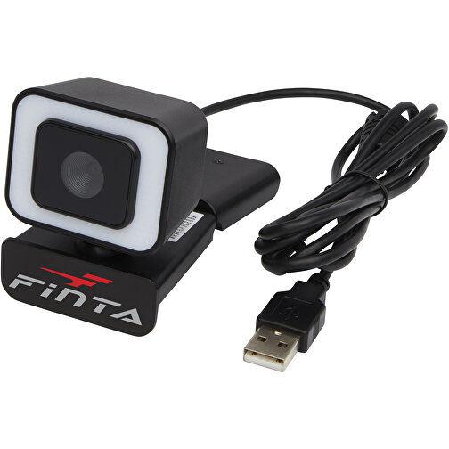 Hybrid Webcam , schwarz, ABS Kunststoff, 5,00cm x 6,30cm x 5,70cm (Länge x Höhe x Breite), Bild 2