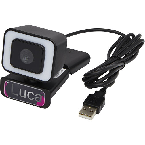 Hybrid Webcam , schwarz, ABS Kunststoff, 5,00cm x 6,30cm x 5,70cm (Länge x Höhe x Breite), Bild 3