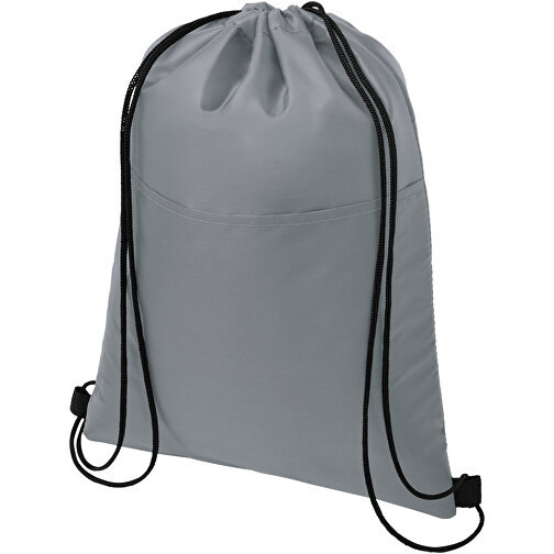 Oriole Kühltasche Mit Kordelzug 5L , grau, 210D Polyester, 32,00cm x 43,00cm (Länge x Höhe), Bild 1
