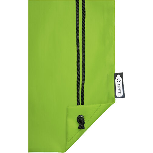 Oriole Sportbeutel Aus RPET 5L , Green Concept, limone, 190T Recyceltes Polyester, 33,00cm x 44,00cm (Länge x Höhe), Bild 6