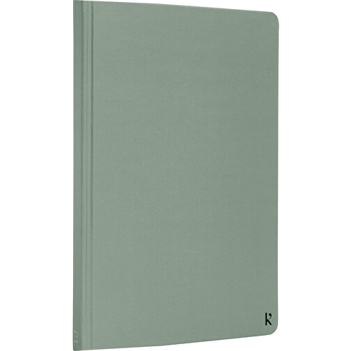 Karst® A5 Hardcover Notizbuch , heather grün, Steinpapier, 21,00cm x 1,65cm x 14,80cm (Länge x Höhe x Breite), Bild 4