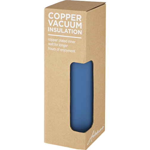 Spring 500 Ml Kupfer-Vakuum Isolierflasche , tech blue, Edelstahl, PP Kunststoff, Silikon Kunststoff, 22,35cm (Höhe), Bild 4