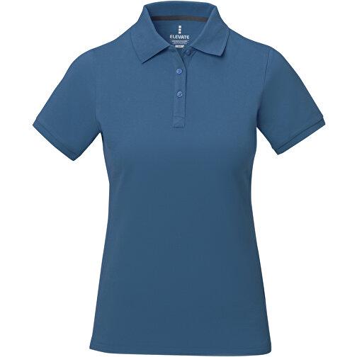 Calgary Poloshirt Für Damen , tech blue, Piqué Strick  Baumwolle, 200 g/m2, XL, , Bild 3