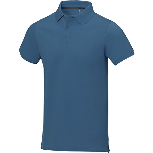 Calgary Poloshirt Für Herren , tech blue, Piqué Strick 100% BCI Baumwolle, 200 g/m2, S, , Bild 1