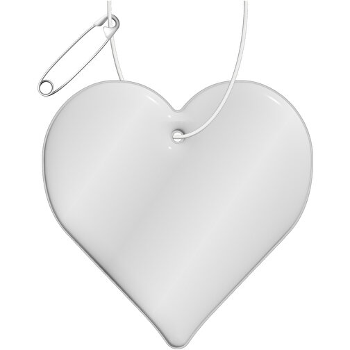 RFX™ hjärta reflekterande PVC-hängare, Bild 1