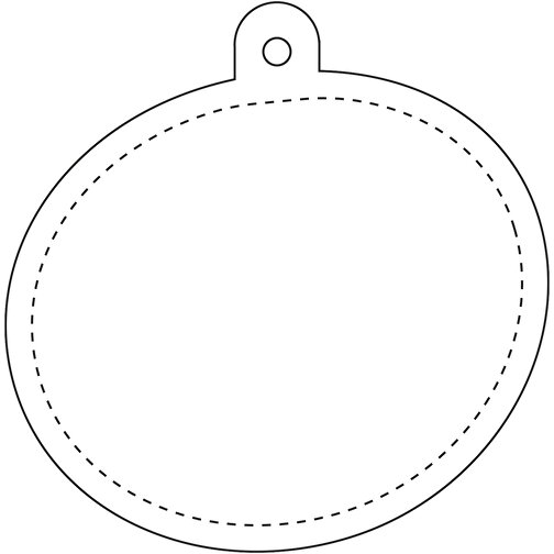 RFX™ oval reflekterende hanger i PVC, Billede 3