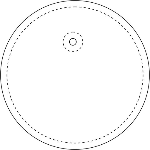 RFX™ reflective okrągła odblaskowa zawieszka z PVC, Obraz 3