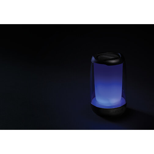 Lightboom 5W Lautsprecher Aus RCS Recyceltem Kunststoff, Schwarz , schwarz, ABS - recycelt, 13,00cm (Höhe), Bild 12