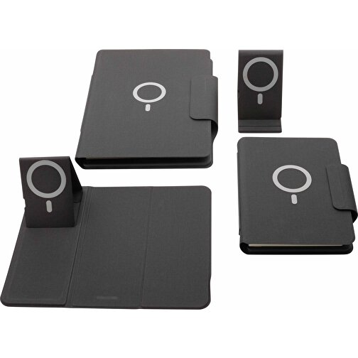 Artic Magnetischer 10W Wireless Charging Smartphonehalter, Schwarz , schwarz, PU, 10,10cm x 23,60cm (Länge x Höhe), Bild 8
