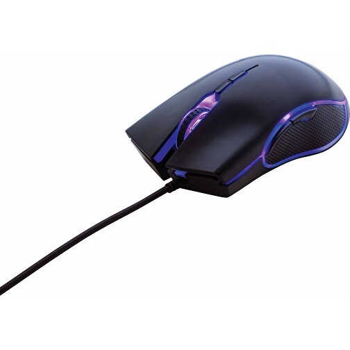 RGB Gaming Maus, Schwarz , schwarz, ABS, 12,50cm x 4,10cm (Länge x Höhe), Bild 7