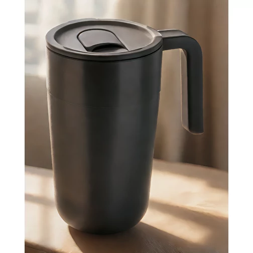 Tasse en acier inoxydable et PP recyclé GRS avec poignée, Image 11