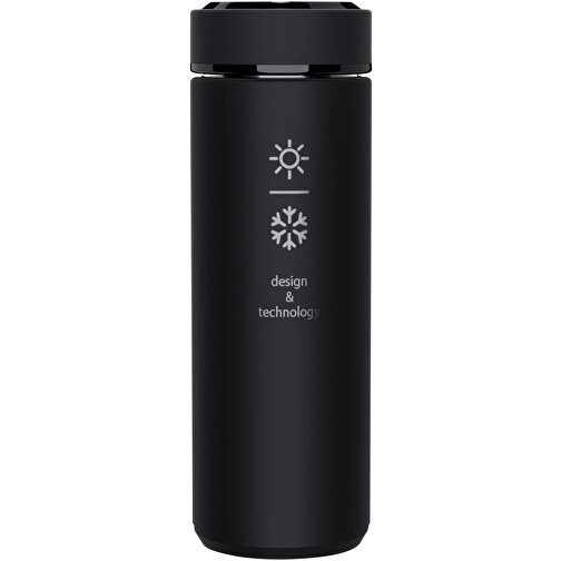 SCX.design D10 Smart Isolierflasche , schwarz, Edelstahl, 23,00cm (Höhe), Bild 1