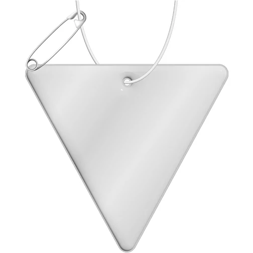 Attache réfléchissante RFX™ en PVC en forme de triangle inversé, Image 1