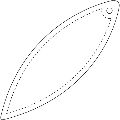 Attache réfléchissante RFX™ en TPU en forme d\'ellipse, Image 3
