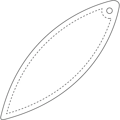 Attache réfléchissante RFX™ en PVC en forme d\'ellipse, Image 3