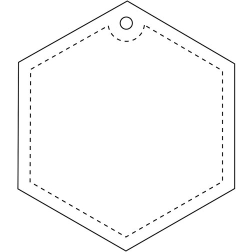Attache réfléchissante RFX™ hexagonale en PVC, Image 3