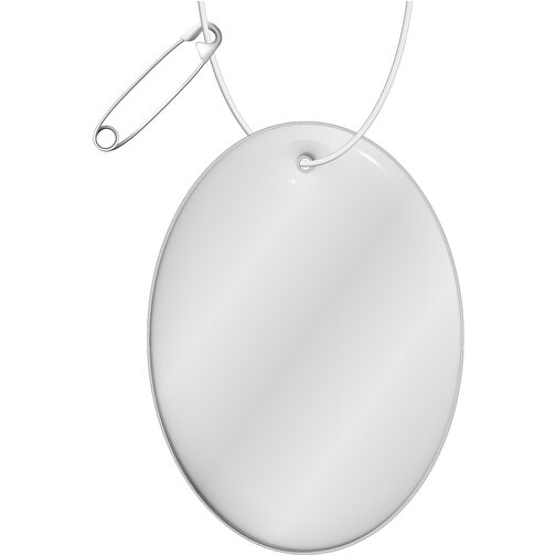 Gancio catarifrangente ovale in PVC con catenella RFX™, Immagine 1