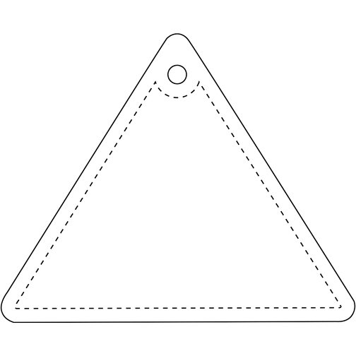 Gancio catarifrangente triangolare in TPU con catenella RFX™, Immagine 3