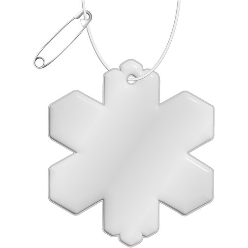 Gancio catarifrangente a forma di fiocco di neve in TPU con catenella RFX™, Immagine 1