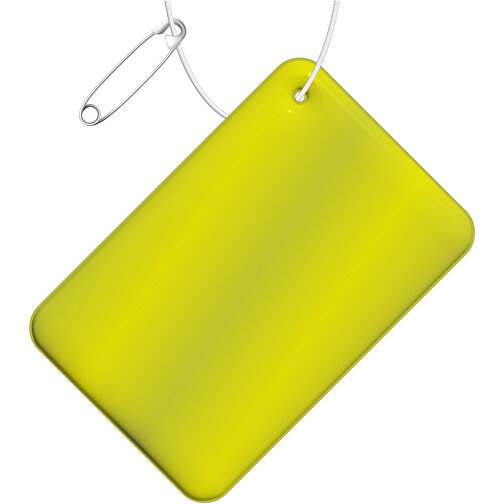 RFX™ reflective mała prostokątna odblaskowa zawieszka z TPU, Obraz 1