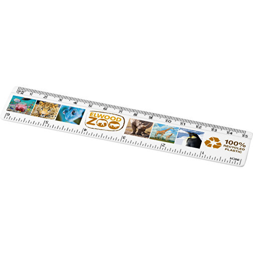Refari 15 cm recycled plastic ruler, Imagen 2