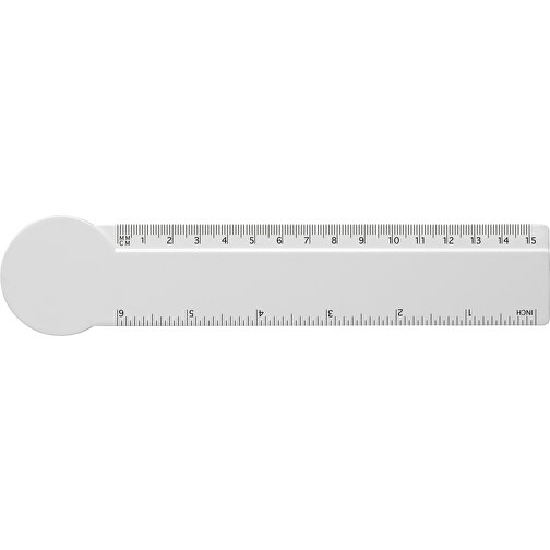 Tait 15 cm circle-shaped recycled plastic ruler, Imagen 3