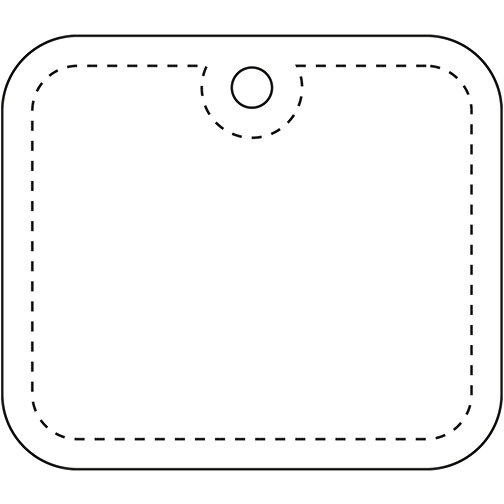 Gancio rettangolare XL in PVC catarifrangente con catenella RFX™, Immagine 3