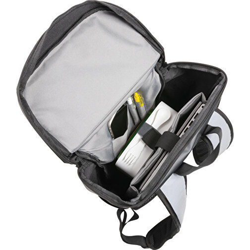 PU 15.6' laptop rygsæk, nem adgang, høj synlighed, Billede 6