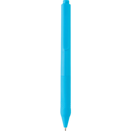 X9 Solid-Stift Mit Silikongriff, Blau , blau, PC, 14,30cm (Höhe), Bild 2