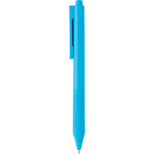 X9 Solid-Stift Mit Silikongriff, Blau , blau, PC, 14,30cm (Höhe), Bild 3