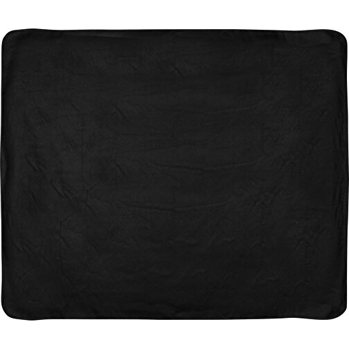 Fleece-Decke Im Etui, Schwarz , schwarz, Polyester, 150,00cm x 1,00cm (Länge x Höhe), Bild 2