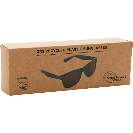 Sonnenbrille Aus GRS Recyceltem Kunststoff, Navy Blau , navy blau, PC - recycelt, 14,40cm x 3,00cm (Länge x Höhe), Bild 5
