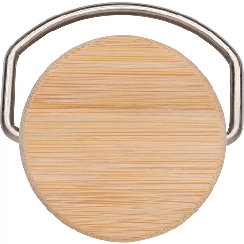 Moderne rustfritt stålflaske med bambuslokk, Bilde 5