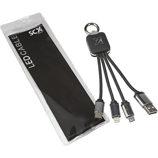 SCX.design C15 Câble de recharge Quatro avec logo lumineux, Image 4