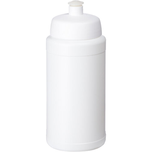 Baseline® Plus 500 Ml Sportflasche , weiss, HDPE Kunststoff, PP Kunststoff, 18,50cm (Höhe), Bild 1