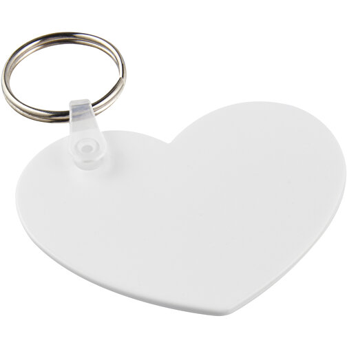 Tait heart-shaped recycled keychain, Imagen 2