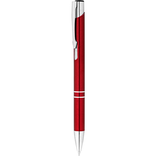 RE-BETA. Kugelschreiber Aus Recyceltem Aluminium , rot, Recyceltes Aluminium, 1,00cm (Höhe), Bild 5