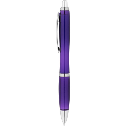 SWING RPET. RPET-Kugelschreiber Mit Metallclip , lila, RPET. Metall, 1,00cm (Höhe), Bild 1