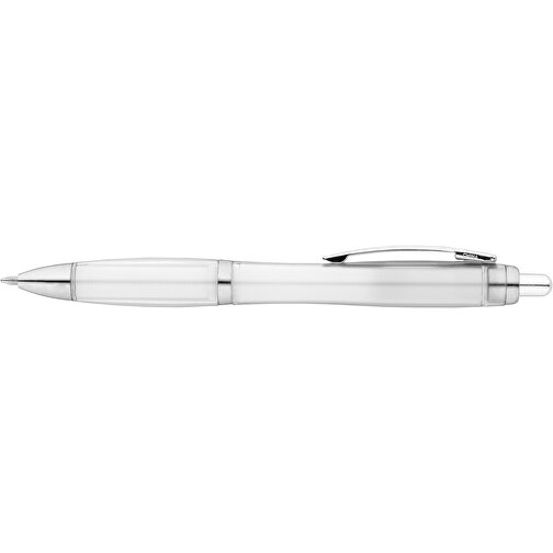SWING RPET. RPET-Kugelschreiber Mit Metallclip , weiß, RPET. Metall, 1,00cm (Höhe), Bild 3