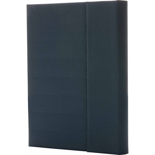 Impact Aware™ A5 Notebook Mit Magnetverschluss, Navy Blau , navy blau, PET - recycelt, 23,00cm x 2,50cm (Länge x Höhe), Bild 1