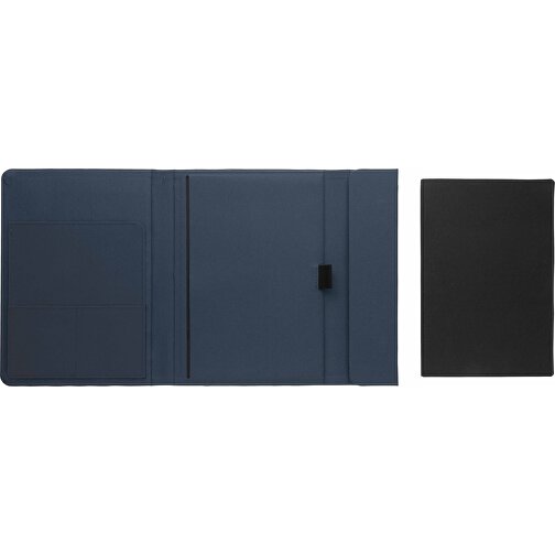 Impact Aware™ A5 Notebook Mit Magnetverschluss, Navy Blau , navy blau, PET - recycelt, 23,00cm x 2,50cm (Länge x Höhe), Bild 4