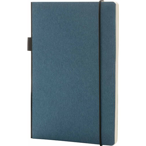 A5 Deluxe Hardcover Notizbuch, Blau , blau, Papier, 21,00cm x 11,00cm (Länge x Höhe), Bild 6