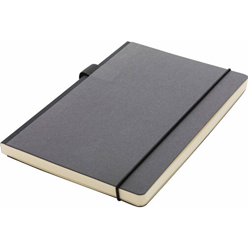 A5 Deluxe Hardcover Notizbuch, Schwarz , schwarz, Papier, 21,00cm x 11,00cm (Länge x Höhe), Bild 5
