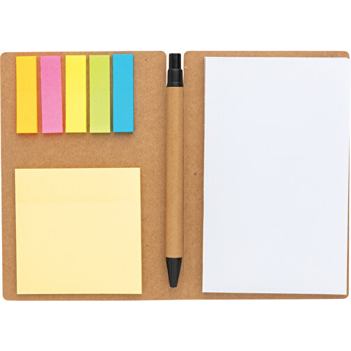 Cuaderno de notas adhesivas Kraft A6 con bolígrafo, Imagen 7